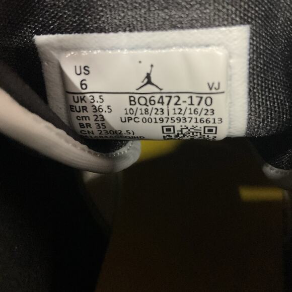 Nike Air Jordan 1 Mid Vivid Sulfur Yellow White Shoes BQ6472-170 Women's Size 6 - Picture 6 of 6